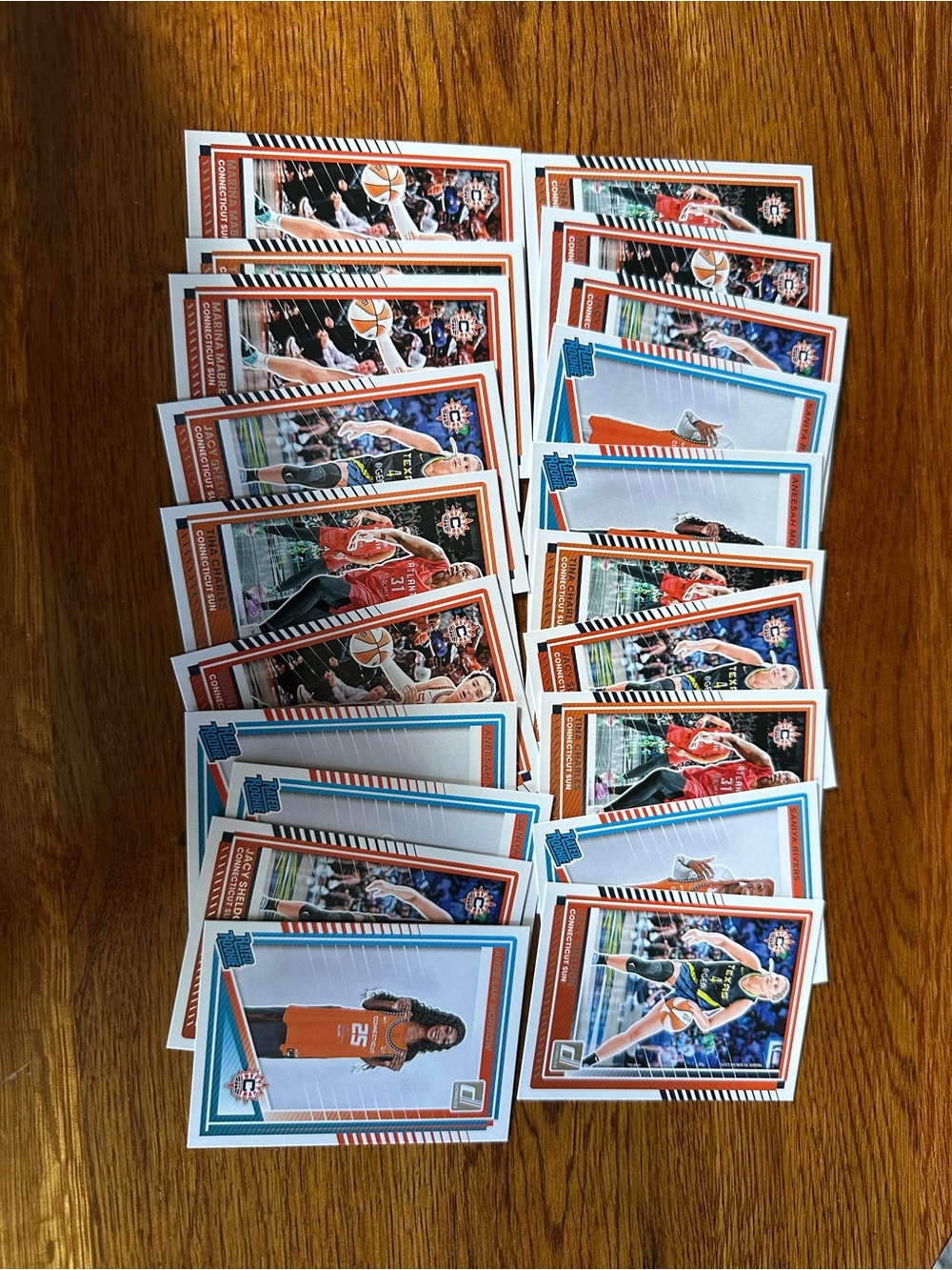 Panini WNBA Cards - Blue and Orange Accent Set
